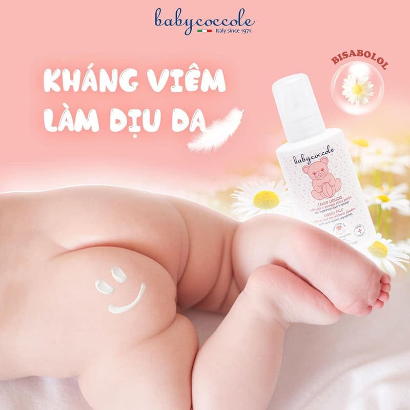 پودر بچه مایع تالک 125میل بی بی کوکول Baby coccole — تصویر ۹
