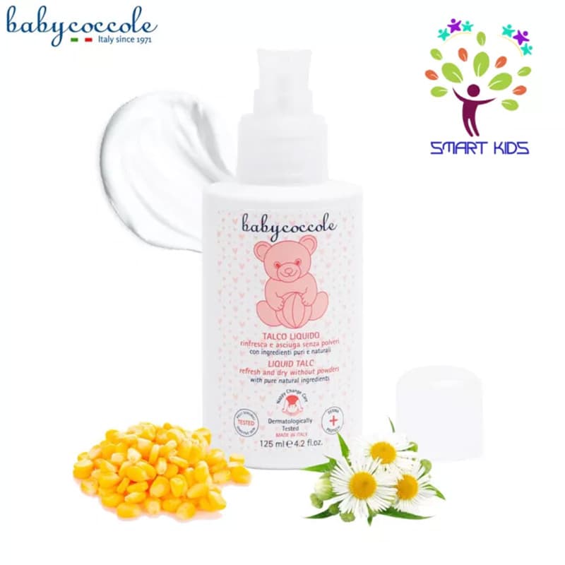 پودر بچه مایع تالک 125میل بی بی کوکول Baby coccole — تصویر ۳