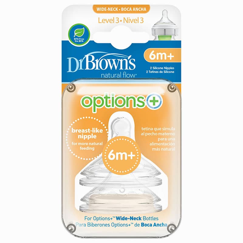 سرشیشه دهانه عریض 6+ ماه دكتر براون Dr.Brown