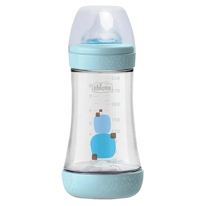 شیشه شیر 240 میل 2+ ماه 2 قطره Perfect چيكو Chicco
