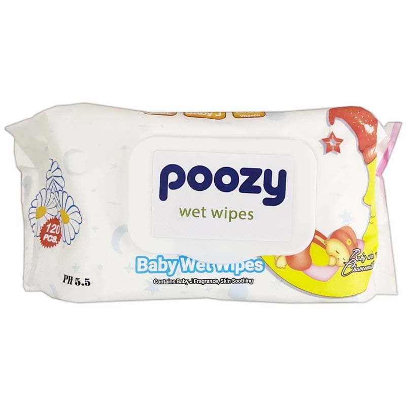 دستمال مرطوب 120 عددی بابونه پوزی Poozy
