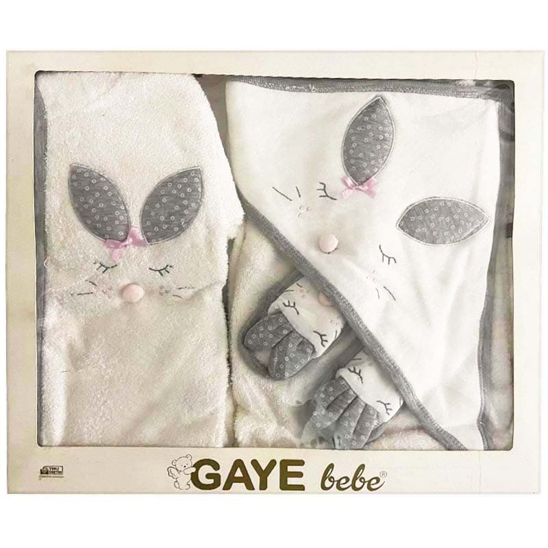 ست حوله چهارتکه طرح خرگوش گوش دراز گایه Gaye