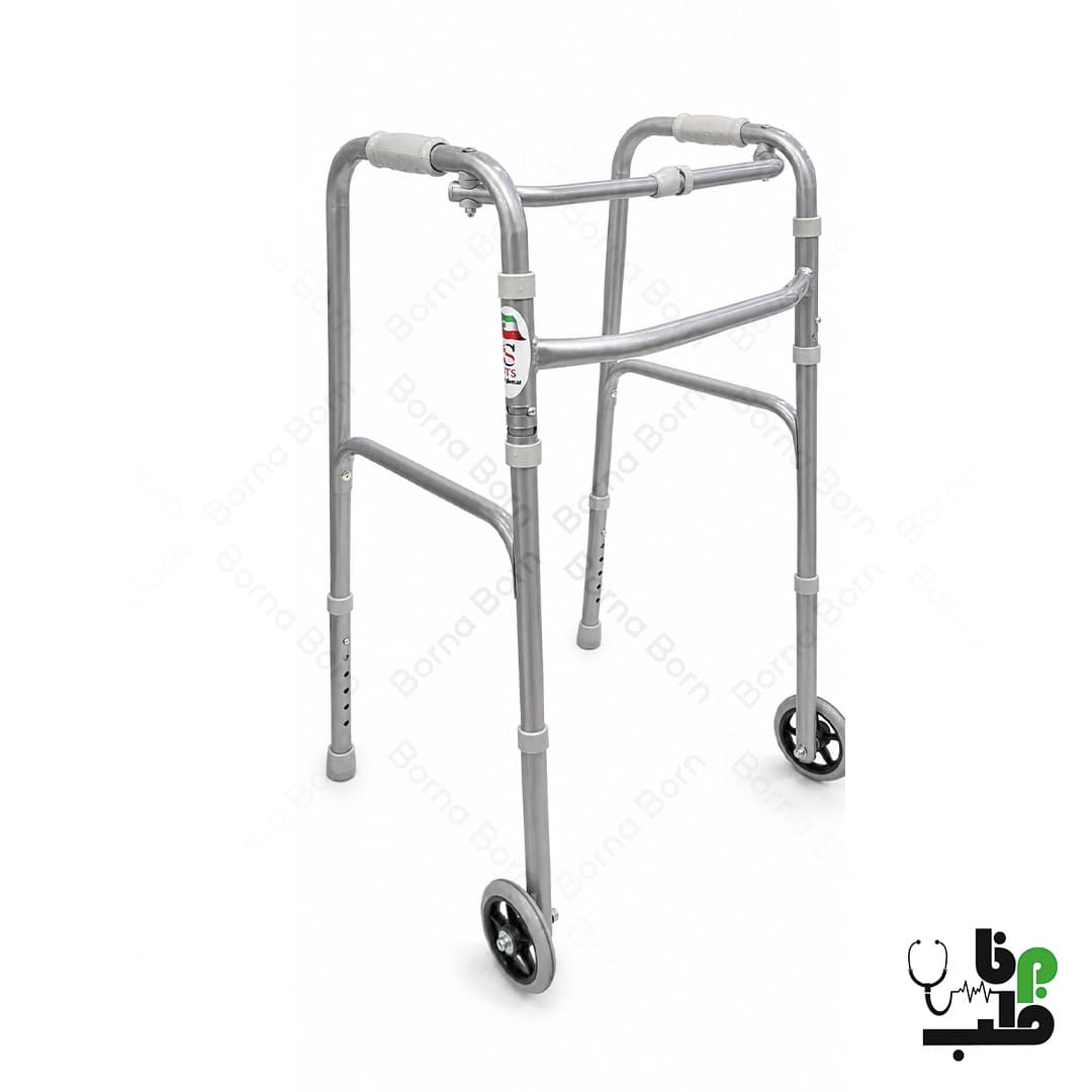 واکر تاشو چرخ دار گالوانیزه جی تی اس (JTS)
