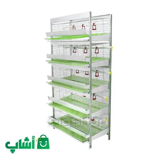 قفس بلدرچین 5 طبقه (ظرفیت 165 پرنده) — تصویر ۹