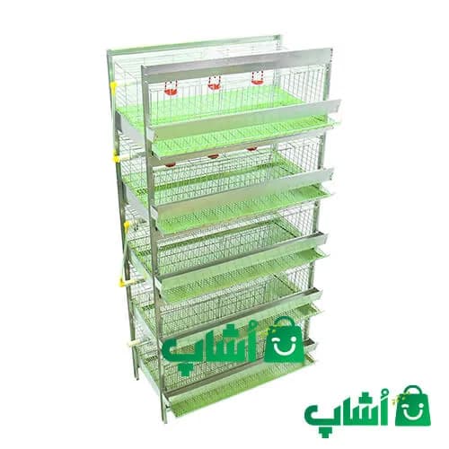قفس بلدرچین 5 طبقه (ظرفیت 165 پرنده) — تصویر ۱۰