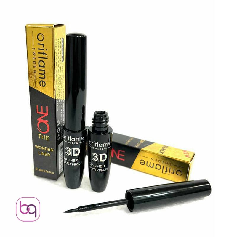 خط چشم مایع فرچه ماژیکی اوریفلیم Oriflame 3D طلایی