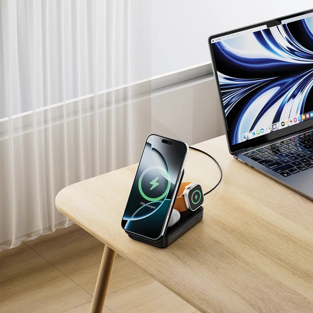 پاوربانک و استند شارژ وایرلس PWM11QI2 Kickvolt پاورولوژی — تصویر ۱۲