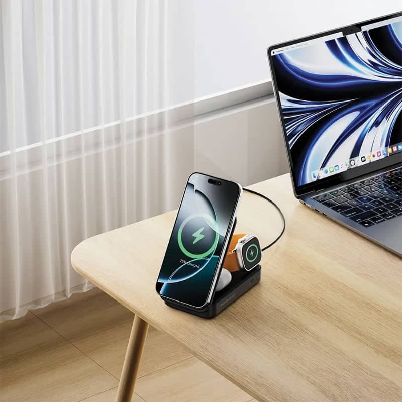 پاوربانک و استند شارژ وایرلس PWM11QI2 Kickvolt پاورولوژی — تصویر ۷