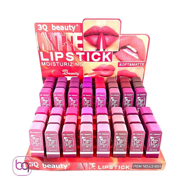 رژ لب جامد با کیفیت 3qbeauty کد Ls-051پک 12عددی