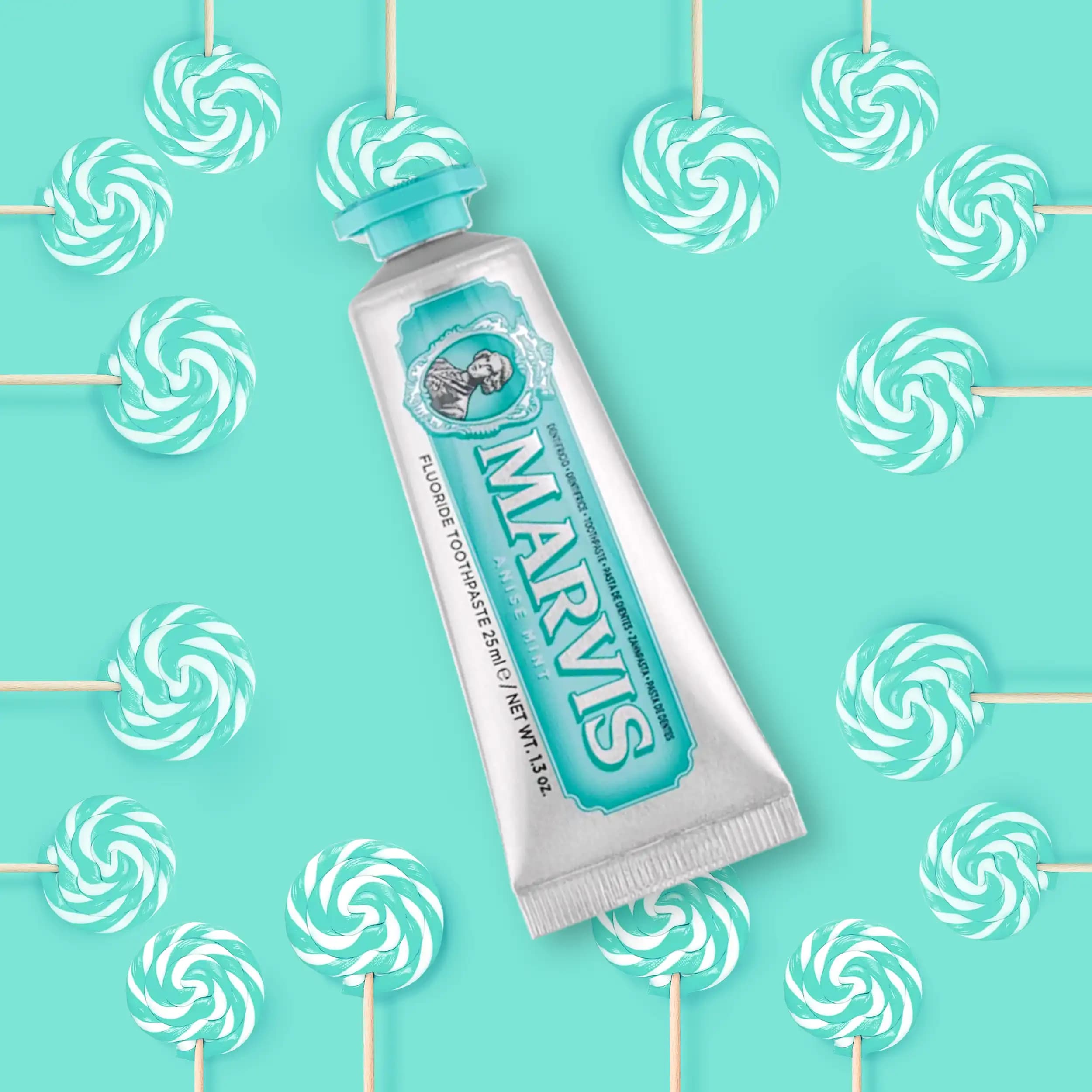 خمیردندان مارویس رازیانه | Marvis Anise Mint 25ml — تصویر ۳