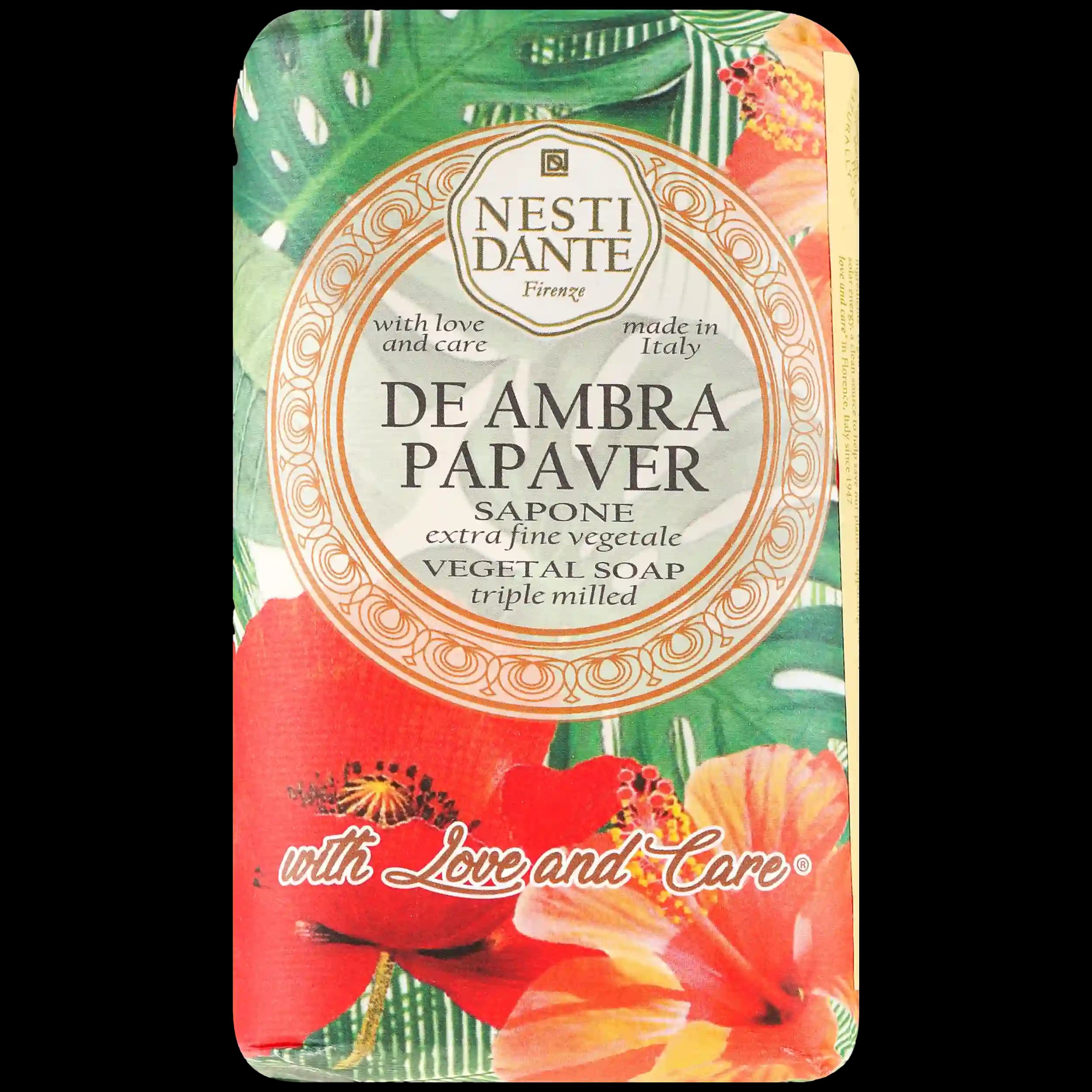 صابون لوکس آمبر و شقایق نستی دانته | Nesti Dante Ambra & Papaver Bar Soap 250g — تصویر ۵