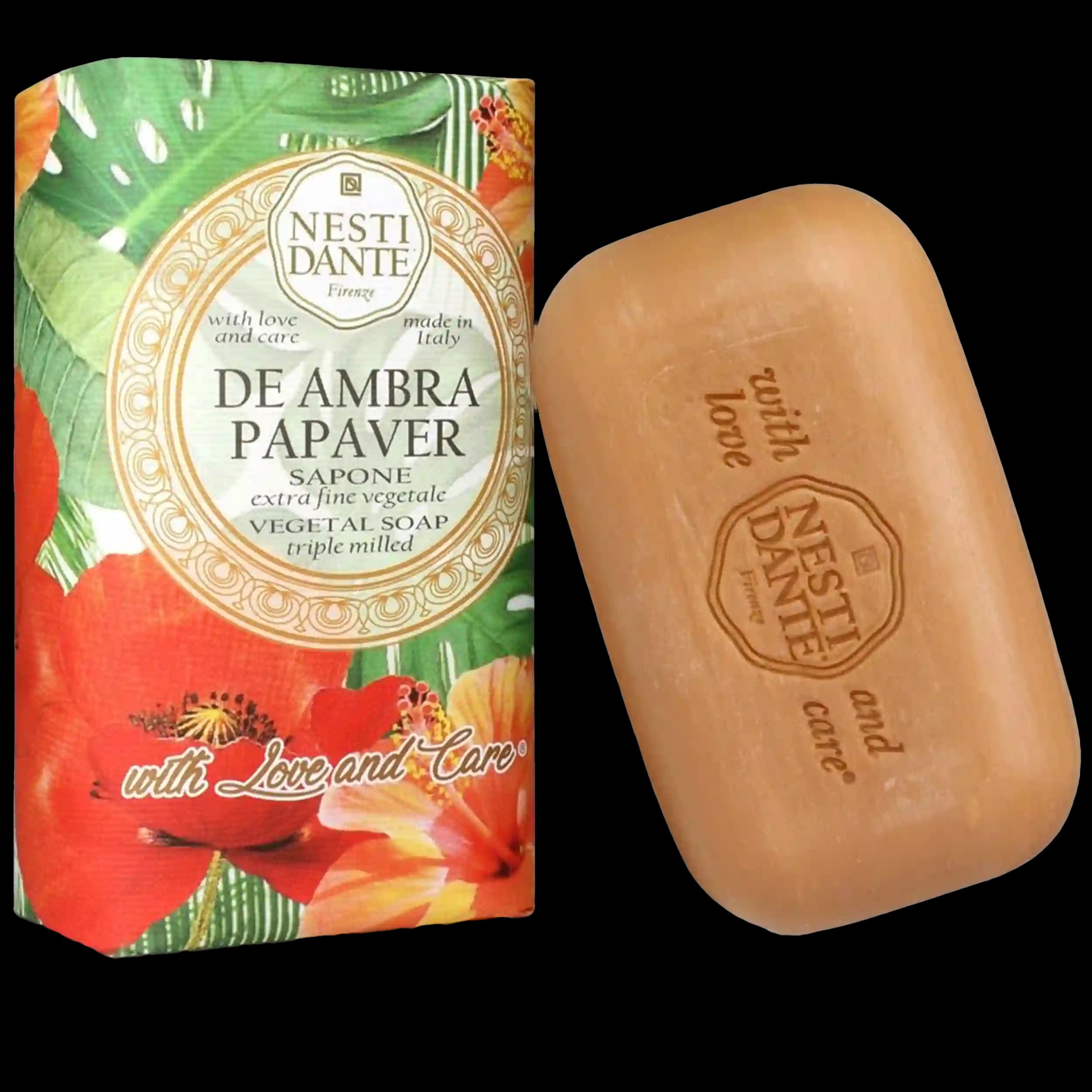 صابون لوکس آمبر و شقایق نستی دانته | Nesti Dante Ambra & Papaver Bar Soap 250g — تصویر ۳