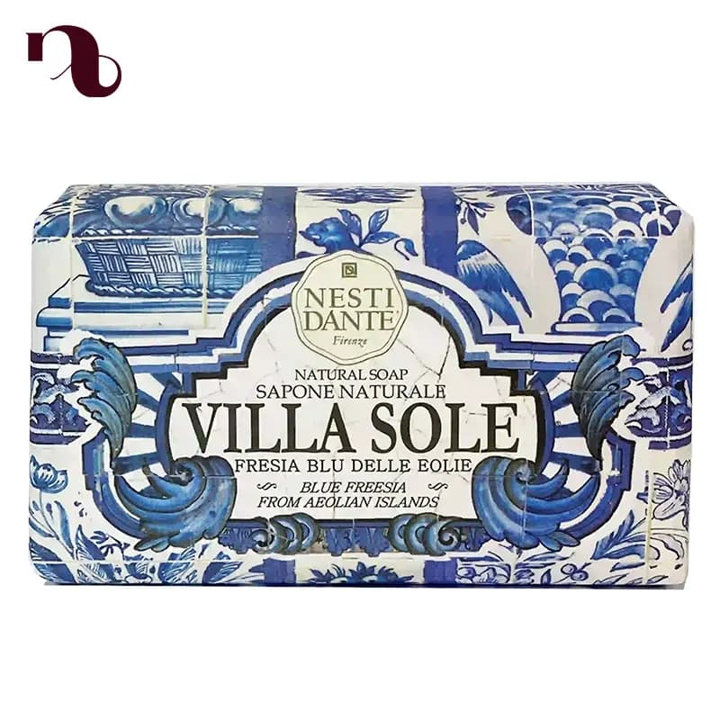 صابون گل فریزیا آبی نستی دانته | Villa Sole – Blue Freesia Bar Soap 250g — تصویر ۸