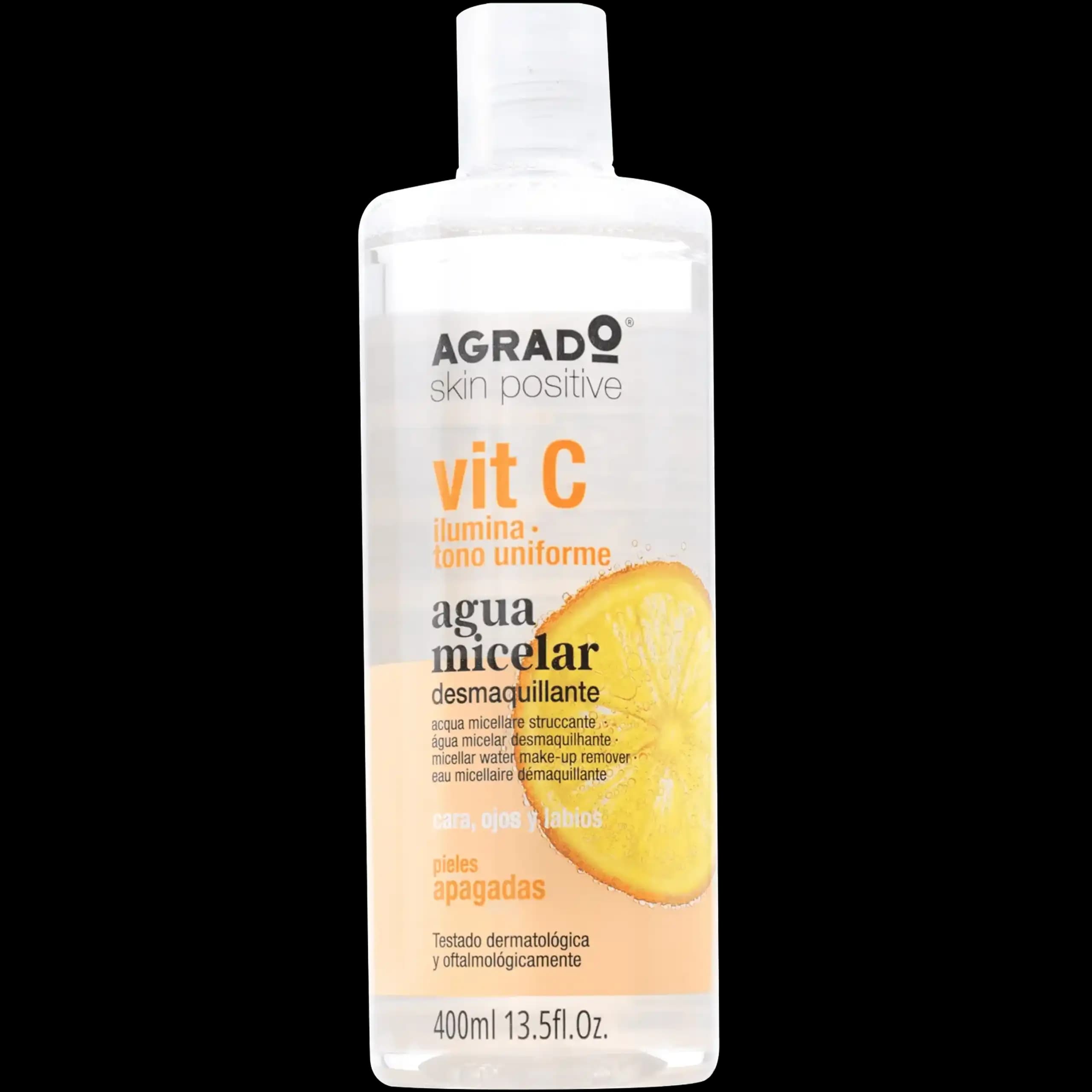 میسلار واتر ویتامین C آگرادو | Micellar Water Make-up Remover with Vit C Agrado 400ml — تصویر ۶