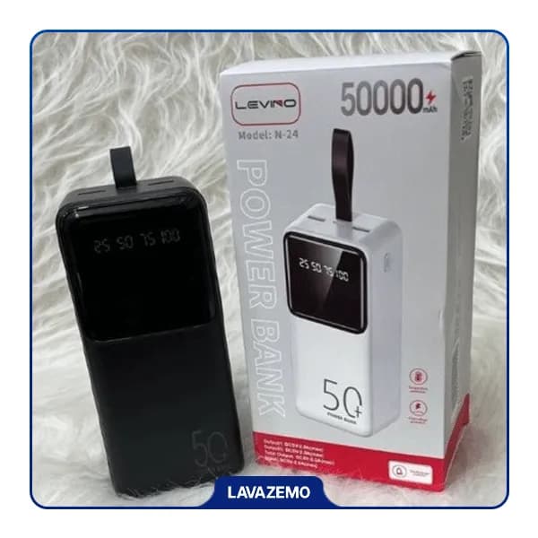 پاوربانک 50000 میلی‌آمپر LEVINO مدل N24