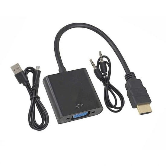 تبدیل VGA به HDMI صدادار آداپتوردار