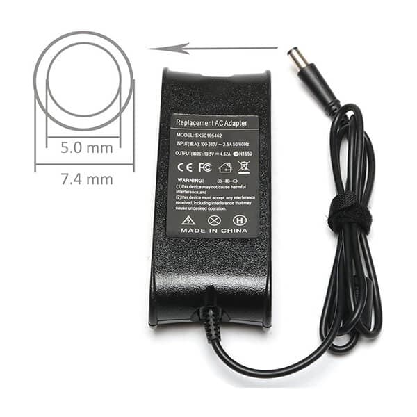 شارژر لپ تاپ DELL مدل 19.5V 4.62A ضخیم FAT — تصویر ۵