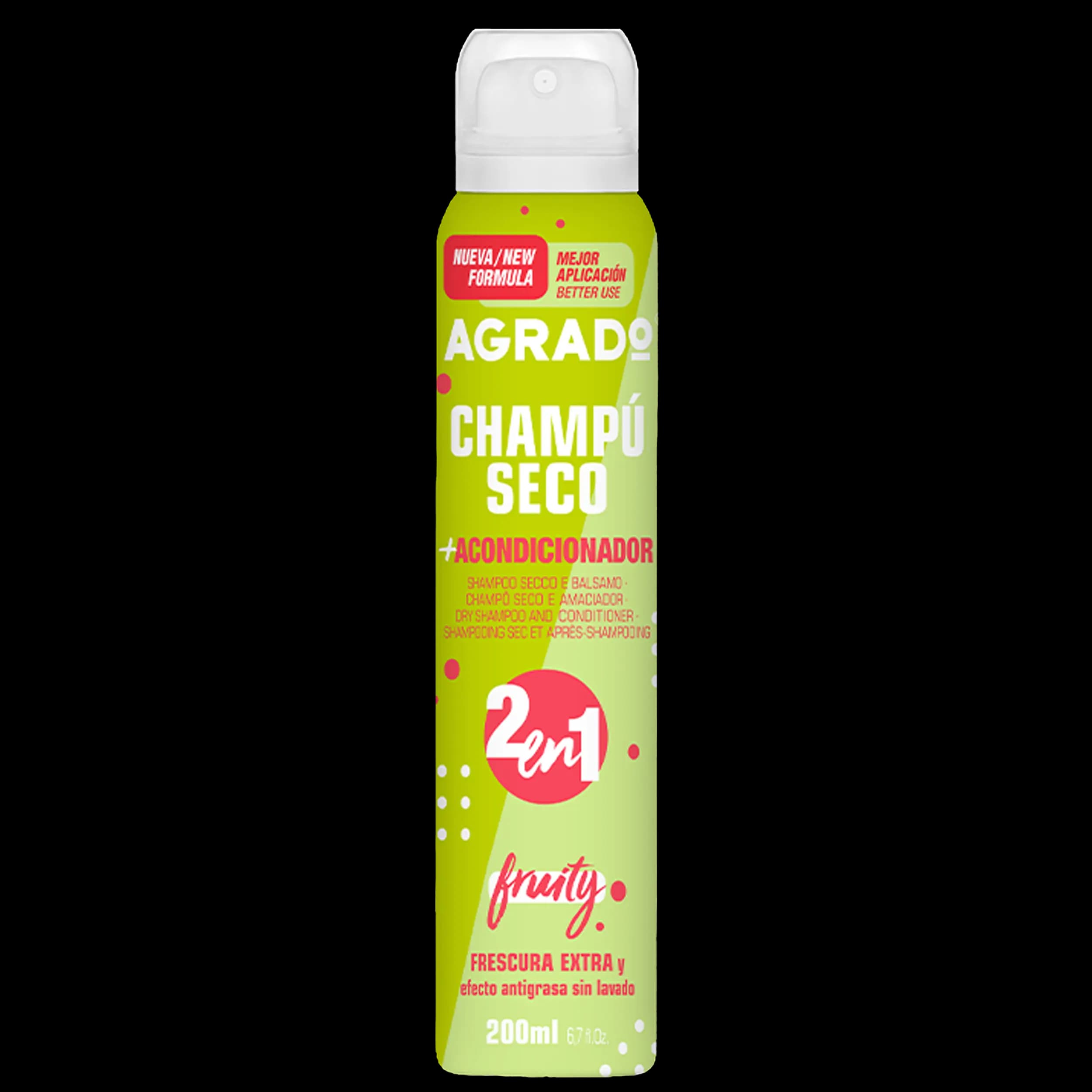شامپو خشک و نرم کننده میوه ای آگرادو | Agrado Dry Shampoo & Fruity Conditioner 200 ml — تصویر ۲