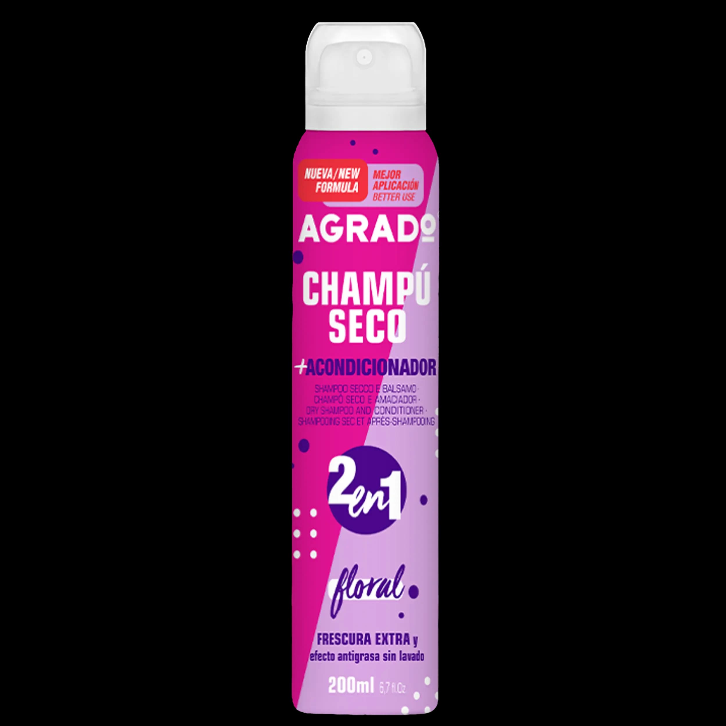 شامپو خشک و نرم کننده گل دار آگرادو | Agrado Dry Shampoo & Floral Conditioner 200 ml — تصویر ۴