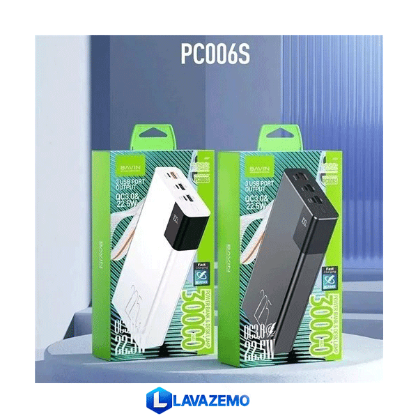 پاوربانک 30000 میلی‌آمپر Bavin مدل PC006S — تصویر ۶