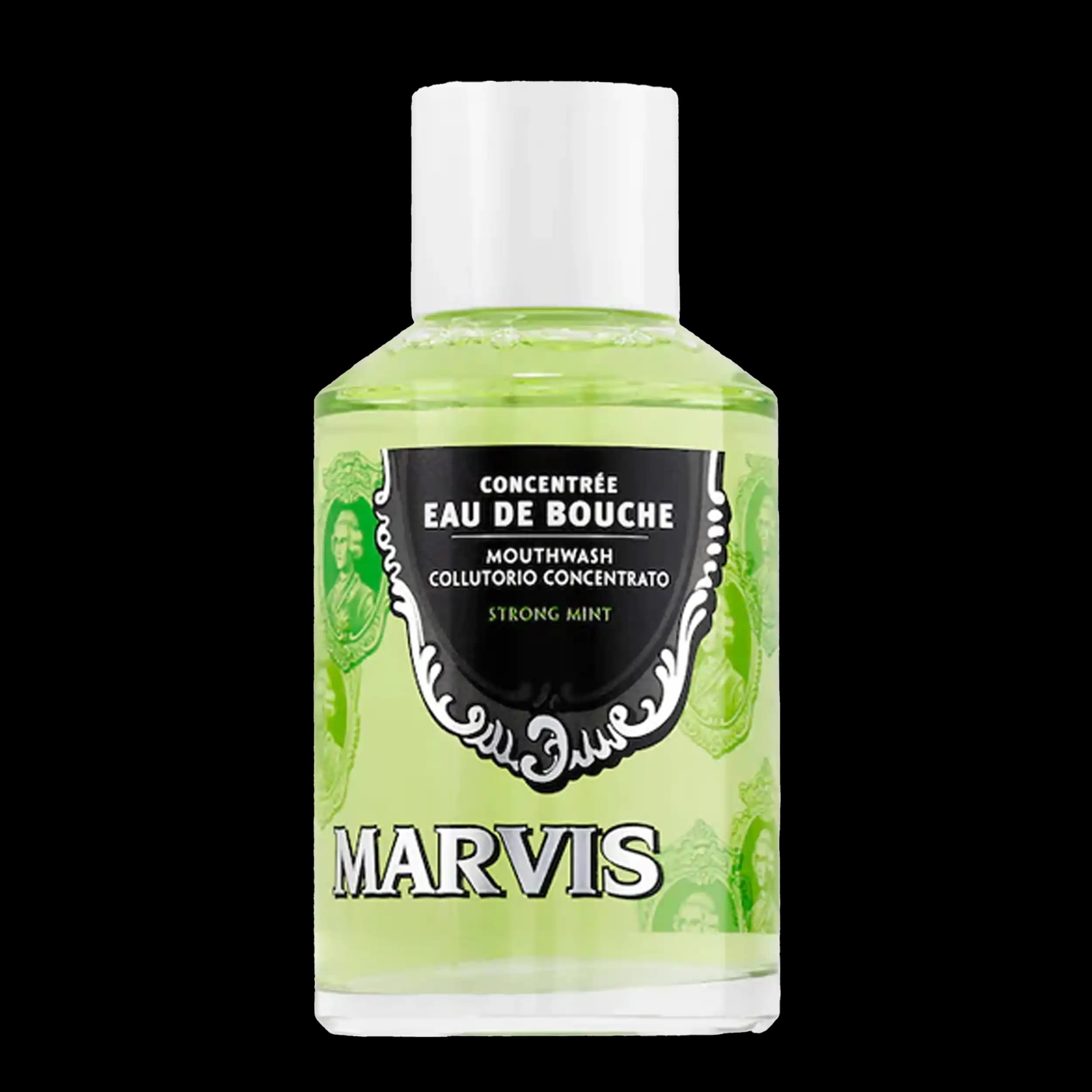 دهان شویه نعنا تند مارویس | marvis mouth wash strong mint 120 ml — تصویر ۷