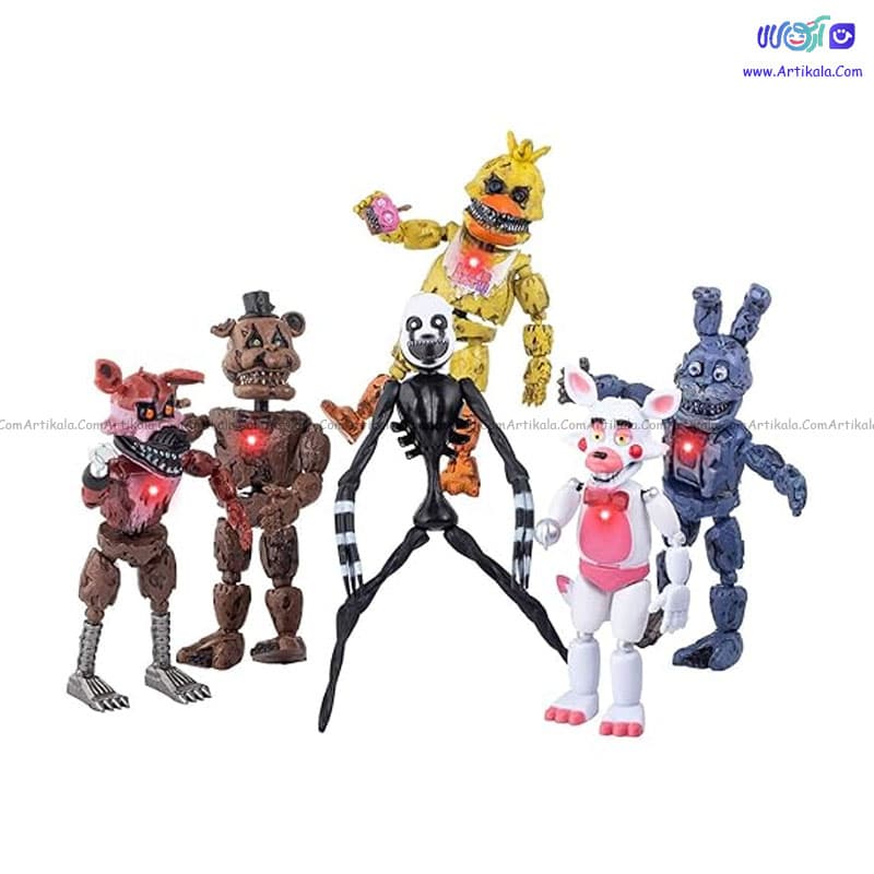 اکشن فیگور مفصلی فناف 5 nights at freddy’s بسته 6 عددی — تصویر ۱۲