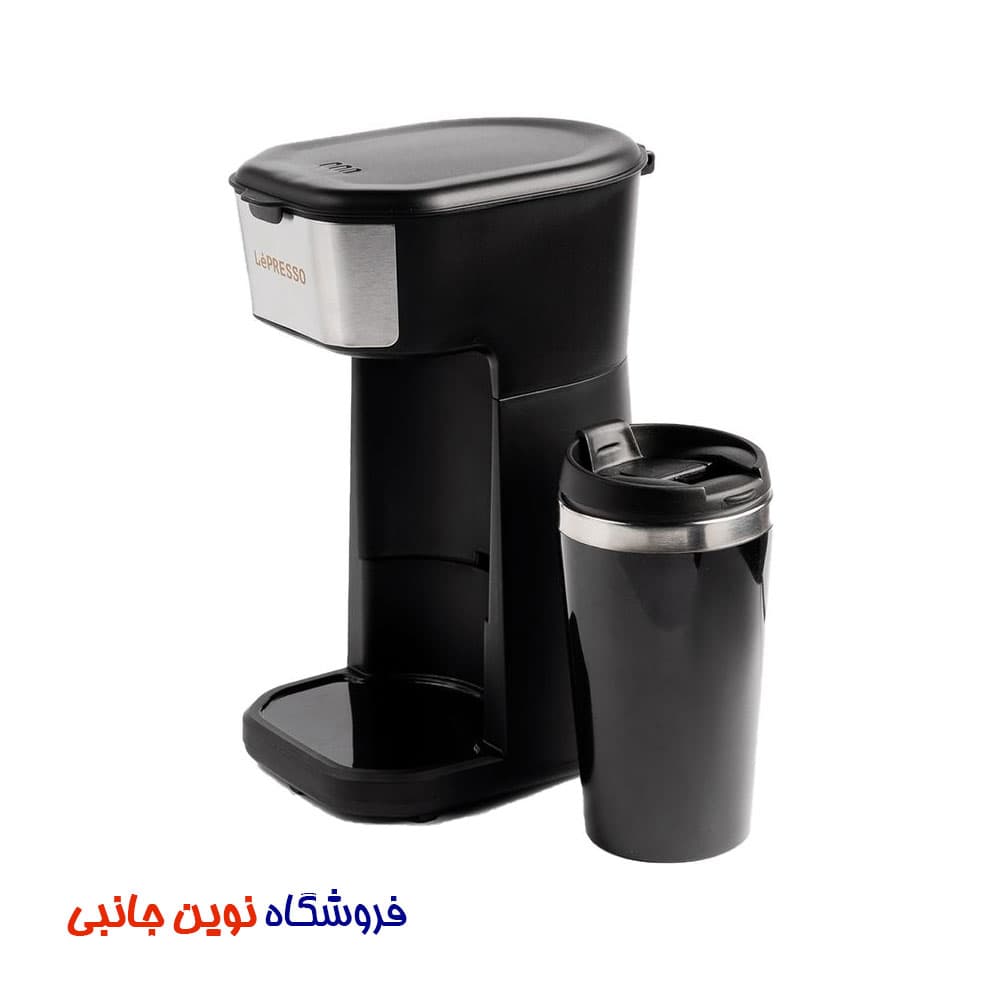 دستگاه قهوه ساز همراه با ماگ مسافرتی لیپرسو مدل LPCMTMBK ا LePresso Coffee Maker with Travelling Mug 450W (تک/عمده) — تصویر ۴