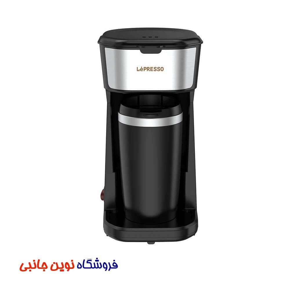 دستگاه قهوه ساز همراه با ماگ مسافرتی لیپرسو مدل LPCMTMBK ا LePresso Coffee Maker with Travelling Mug 450W (تک/عمده)
