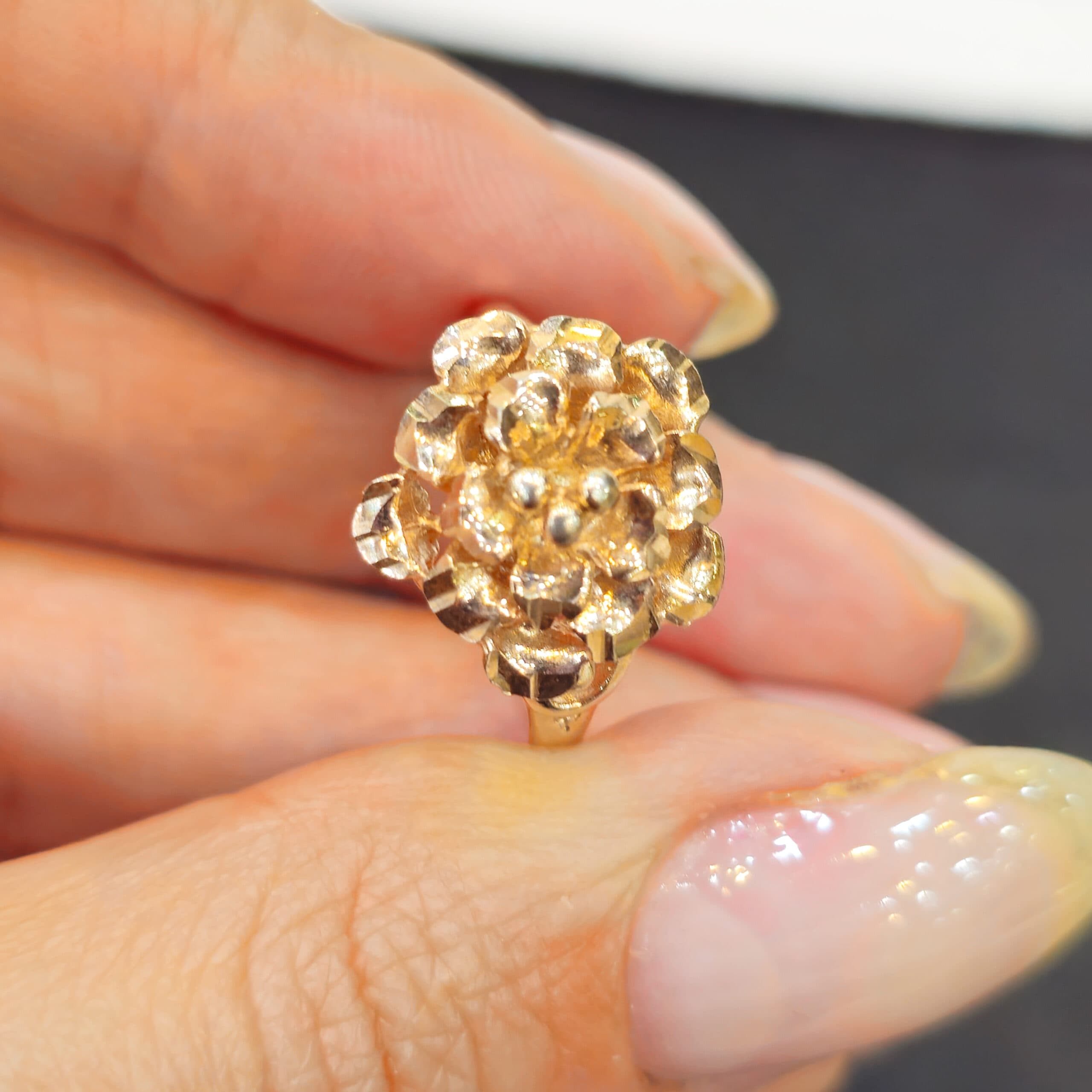 انگشتر نقره آبکاری گلد2.39 — تصویر ۲
