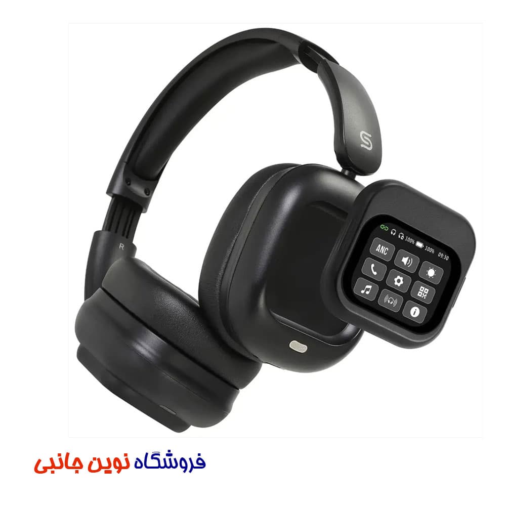 هدفون ریموت دار با صفحه نمایش لمسی مدل Touchwave ا Porodo Soundtec Touchwave ANC Headphone with Detachable Touch Screen (تک / عمده )