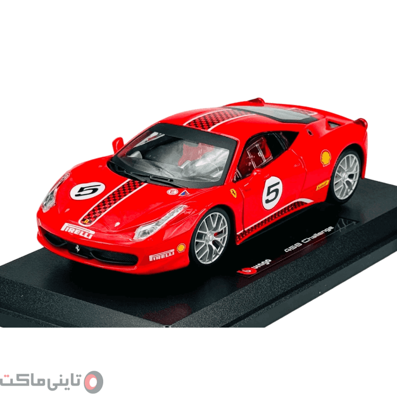 ماکت ماشین Ferrari 458 Challenge برند Bburago — تصویر ۵