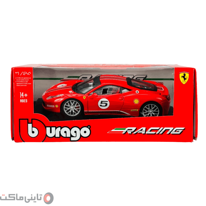 ماکت ماشین Ferrari 458 Challenge برند Bburago — تصویر ۴