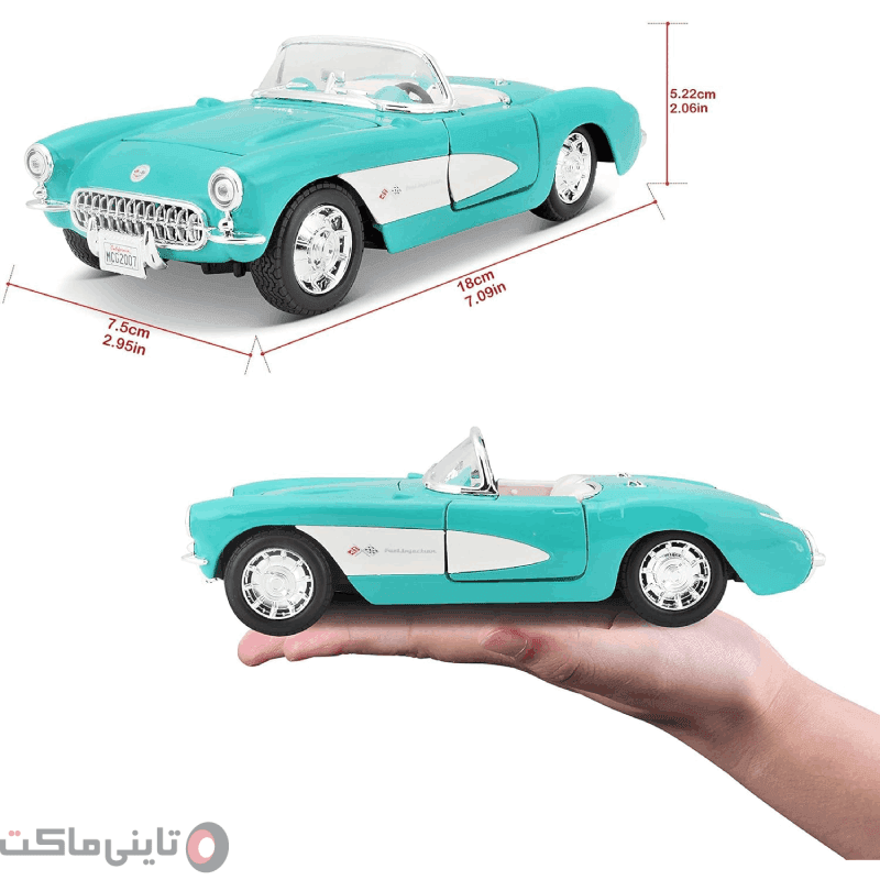 ماکت ماشین 1957 Chevrolet Corvette برند Maisto — تصویر ۴
