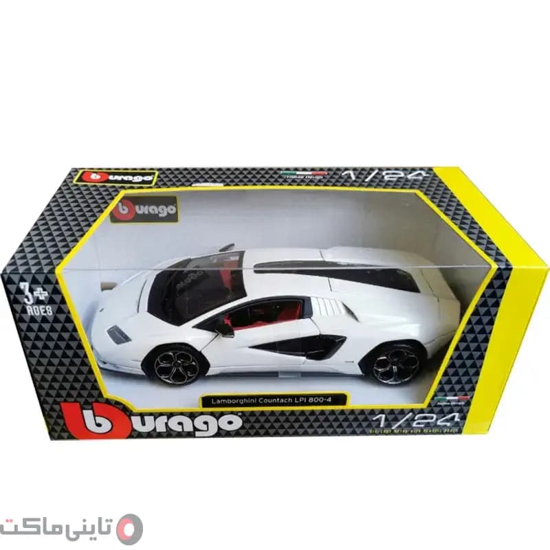 ماکت ماشین Lamborghini Countach LPI 800-4 White برند Bburago — تصویر ۵