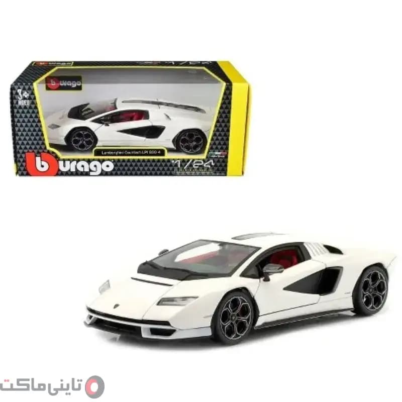 ماکت ماشین Lamborghini Countach LPI 800-4 White برند Bburago — تصویر ۶
