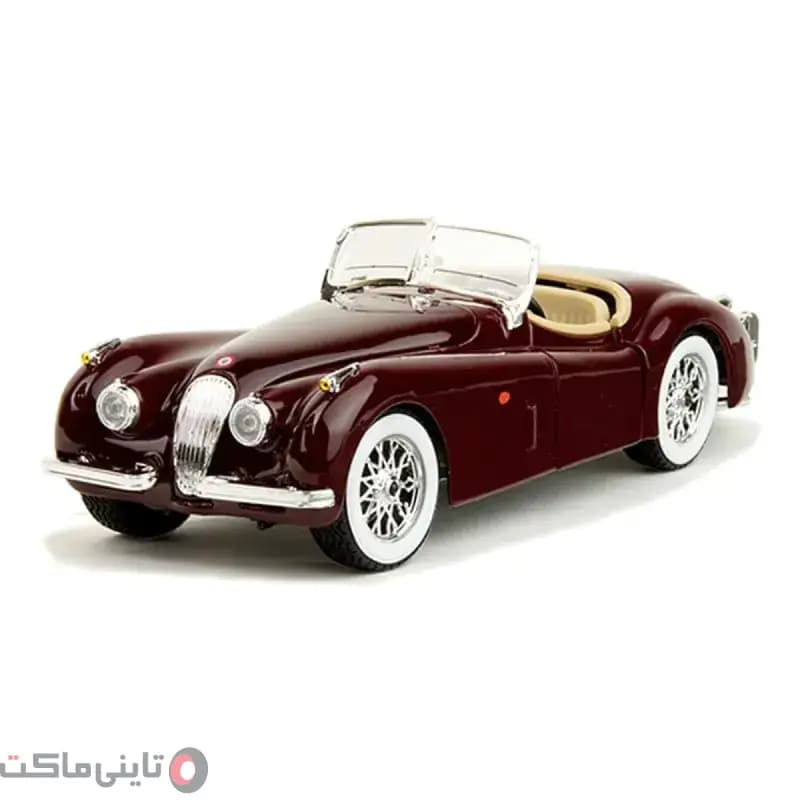 ماکت ماشین جگوار ایکس‌کی ۱۲۰ (Jaguar XK 120 Roadster) برند Bburago — تصویر ۶