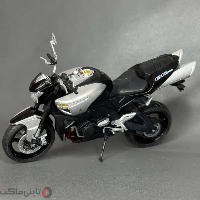 ماکت موتور بیکینگ Suzuki B-King نقره ای — تصویر ۷