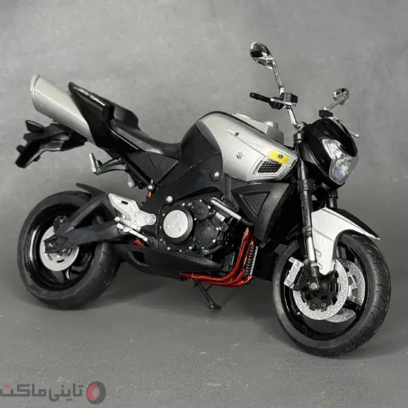 ماکت موتور بیکینگ Suzuki B-King نقره ای — تصویر ۵