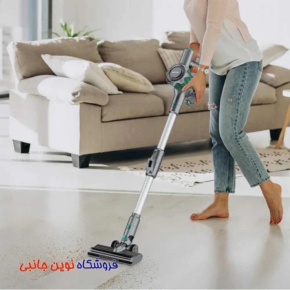جارو شارژی دستی پرقدرت گرین لاین مدل Gl-VC16 ا Green Lion GNVC16CLNRGY Lite Cordless Vacuum Cleaner with 180° Foldable Tube (تک / عمده) — تصویر ۶