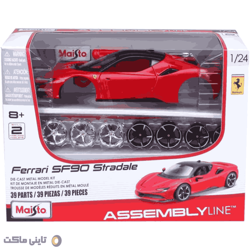 ماکت ماشین Ferrari SF90 Stradale اسمبلی برند Maisto — تصویر ۹