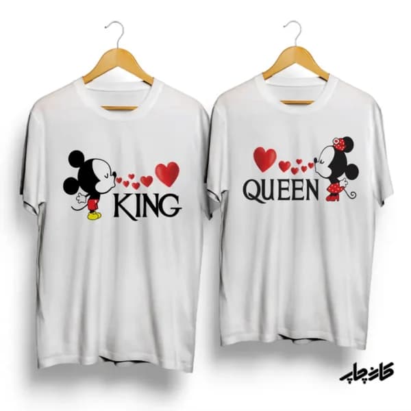 تیشرت ست میکی موس شاه و ملکه — تصویر ۴