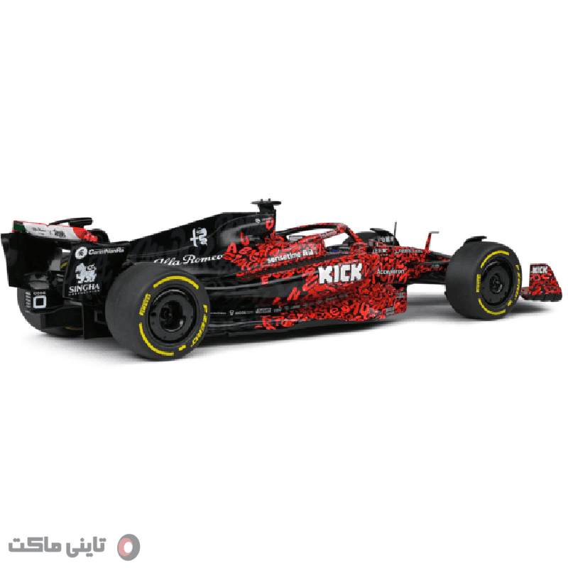 ماکت ماشین Alfa Romeo C42 F1 Team X Boogie Art rot/schwarz 2023 برند Solido — تصویر ۷