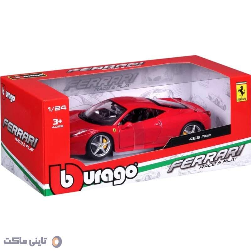 ماکت ماشین فراری Ferrari 458 Italia برند Bburago — تصویر ۸