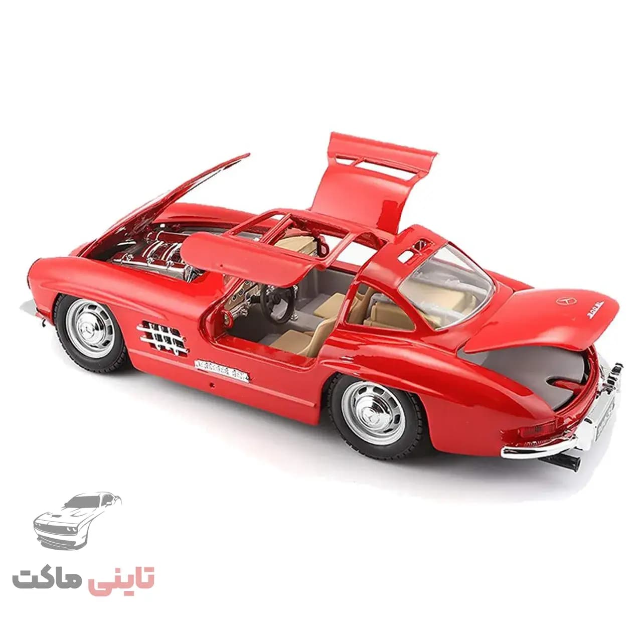 ماکت ماشین مرسدس بنز (Benz 300 SL) برند Bburago — تصویر ۷