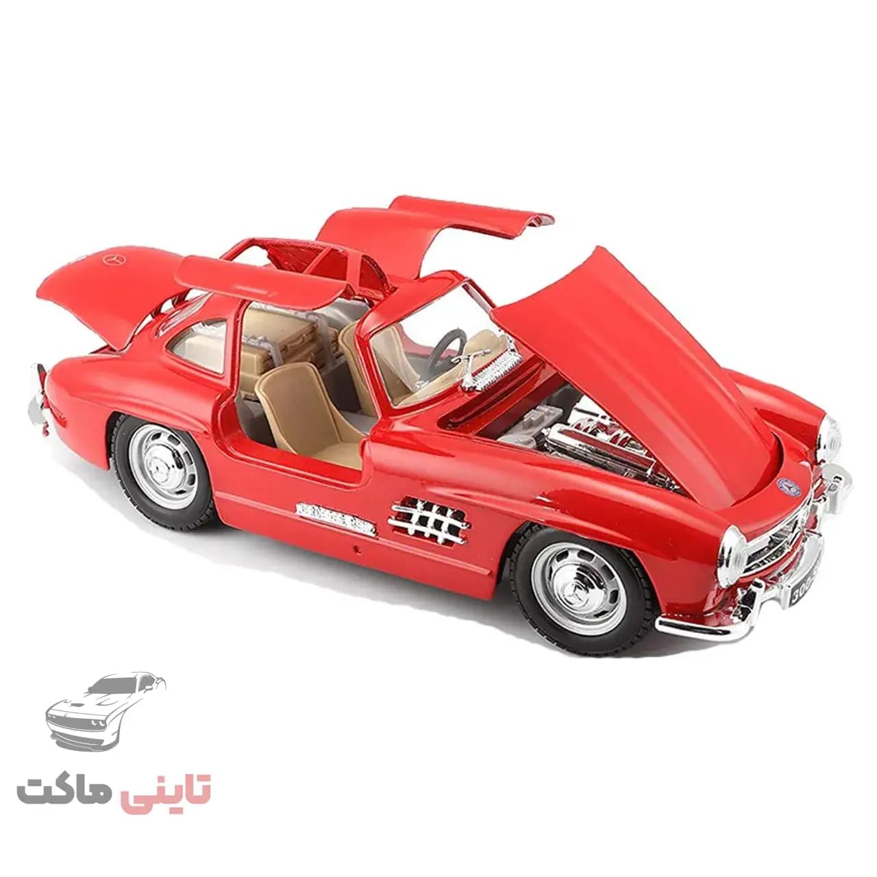 ماکت ماشین مرسدس بنز (Benz 300 SL) برند Bburago — تصویر ۸