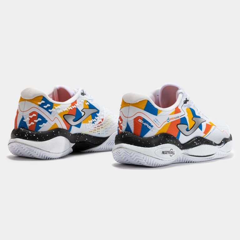 کفش تنیس جوما مدل SMASH MEN 2532 WHITE ORANGE BLUE — تصویر ۴