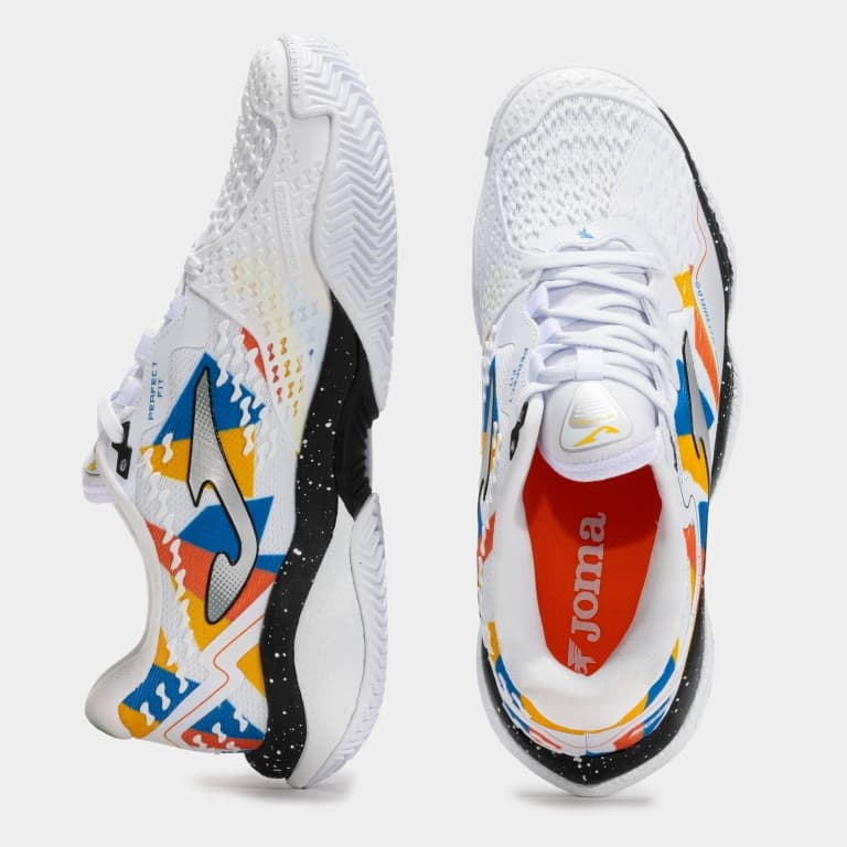 کفش تنیس جوما مدل SMASH MEN 2532 WHITE ORANGE BLUE — تصویر ۵