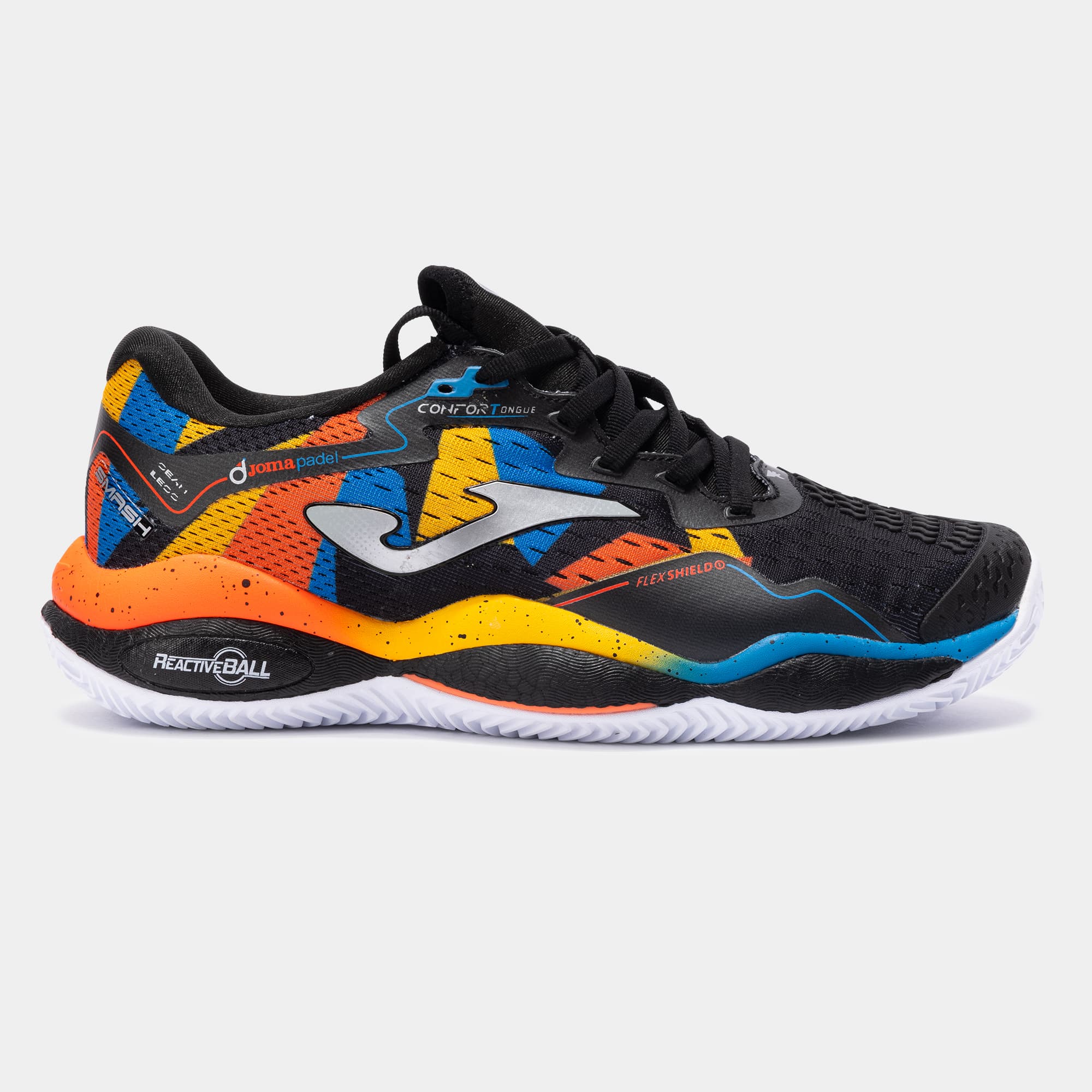 کفش تنیس جوما مدل SMASH MEN 2531 BLACK RED ORANGE — تصویر ۲