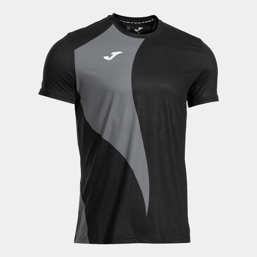 تیشرت ورزشی جوما مدل TORNEO SHORT SLEEVE T-SHIRT BLACK ANTHRACITE
