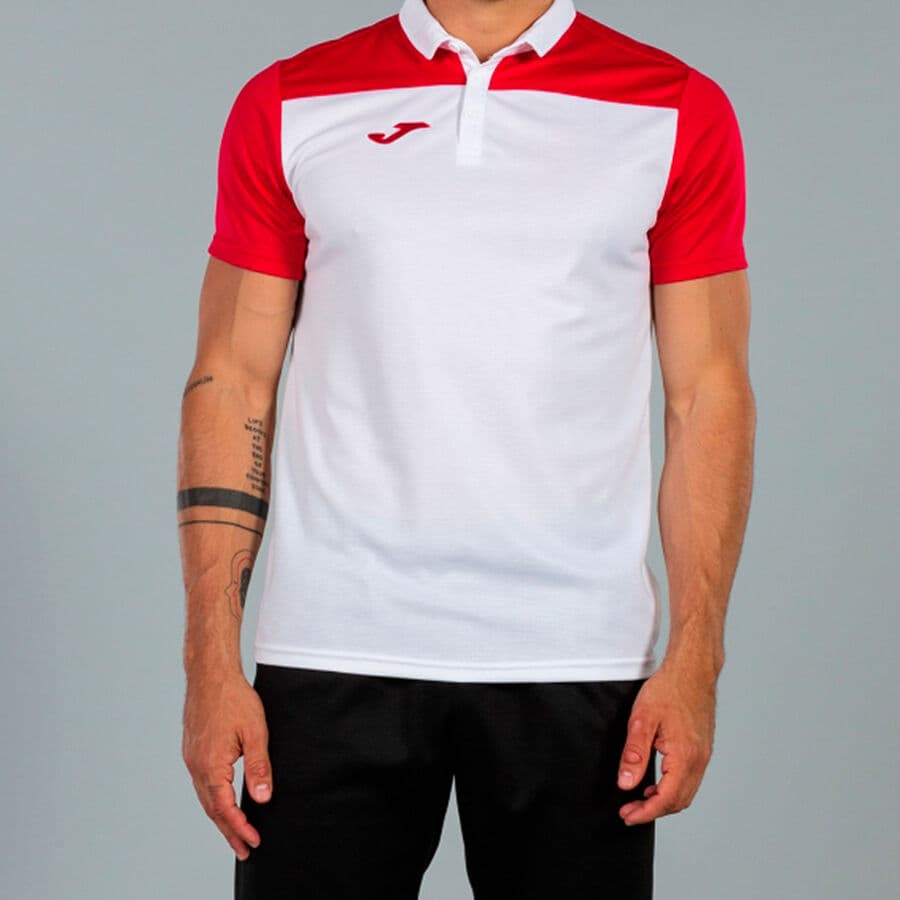 تیشرت ورزشی جوما مدل POLO SHIRT HOBBY II WHITE-RED — تصویر ۱۰
